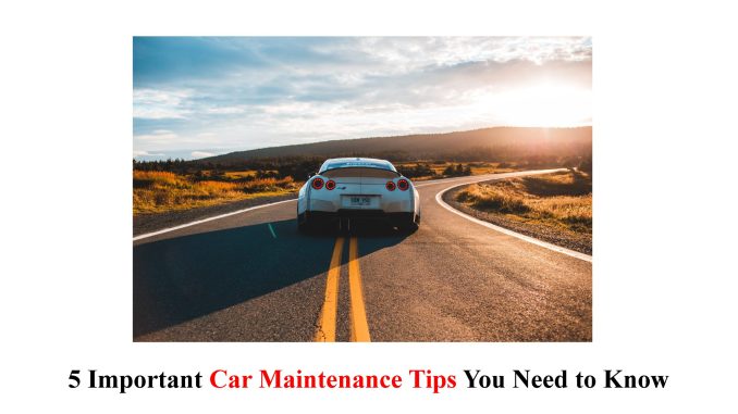 5 Important Car Maintenance Tips You Need to Know
